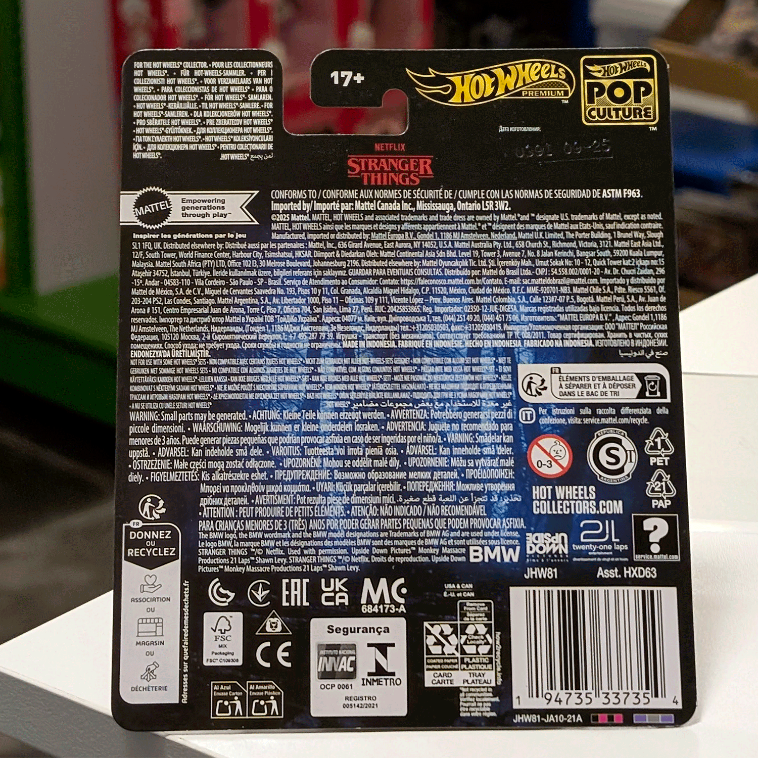 Hot Wheels 1983 BMW 733I - Stranger Things Pop Culture 2026 Premium Die-Cast Vehicle