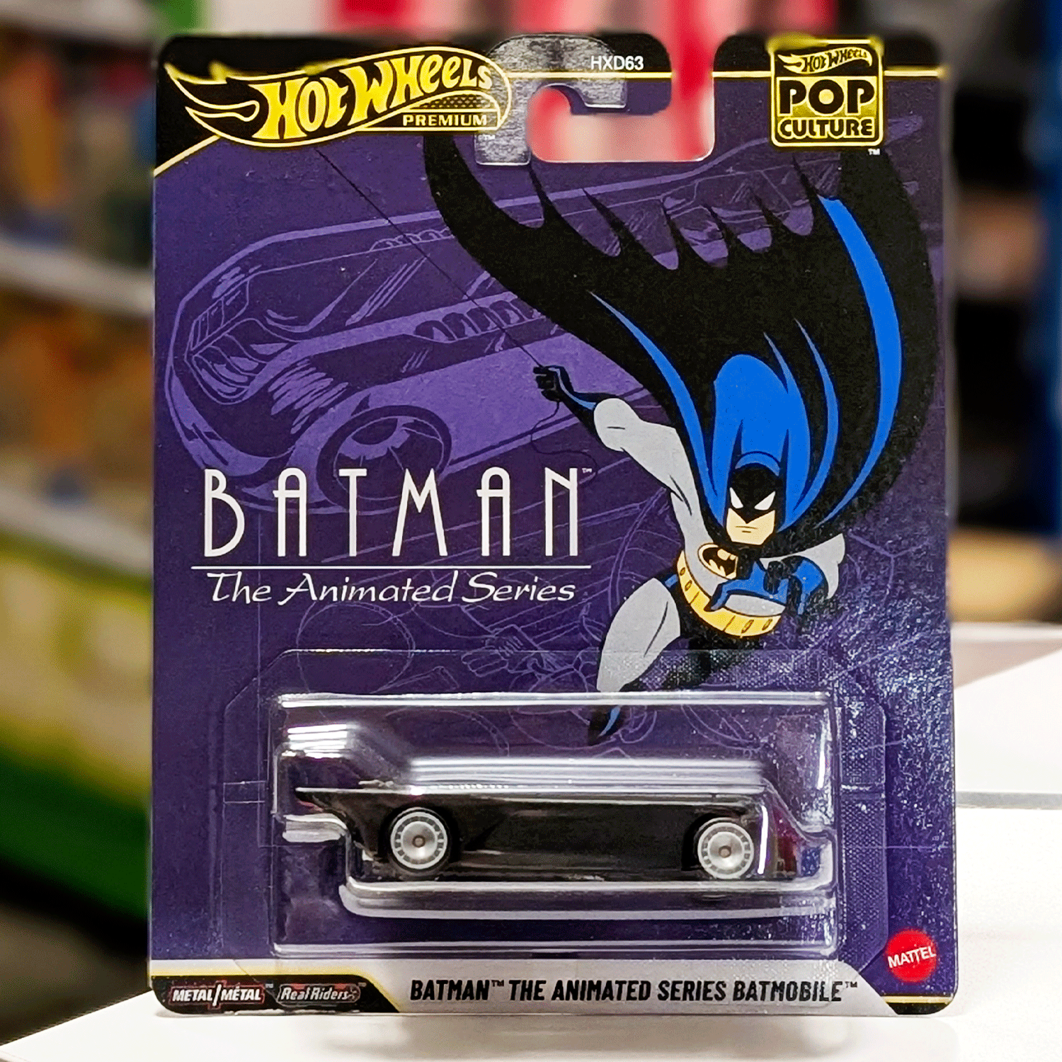 Hot Wheels Animated Series Batmobile - Pop Culture 2026 Premium Die-Cast Vehicle