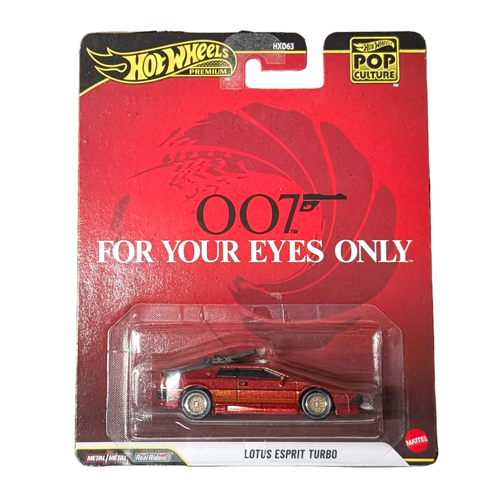 1984 Lotus Esprit Turbo 007 For Your Eyes Only Hot Wheels Die-Cast Vehicle by Mattel in red packaging