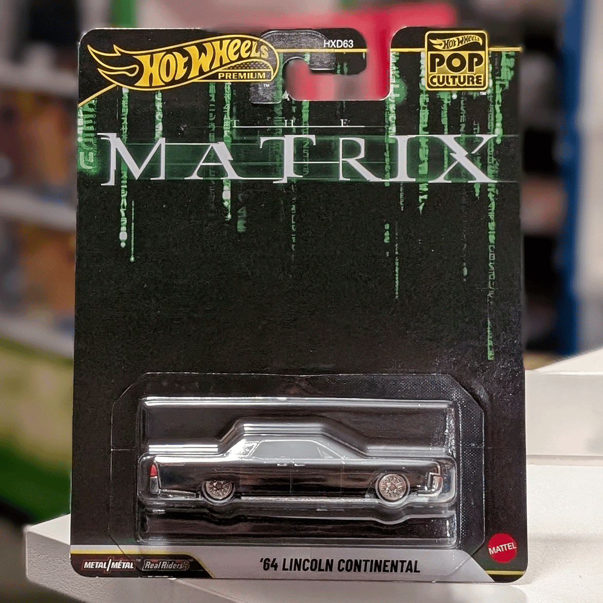 Hot Wheels 64 Lincoln Continental - The Matrix Pop Culture 2026 Premium Die-Cast Vehicle