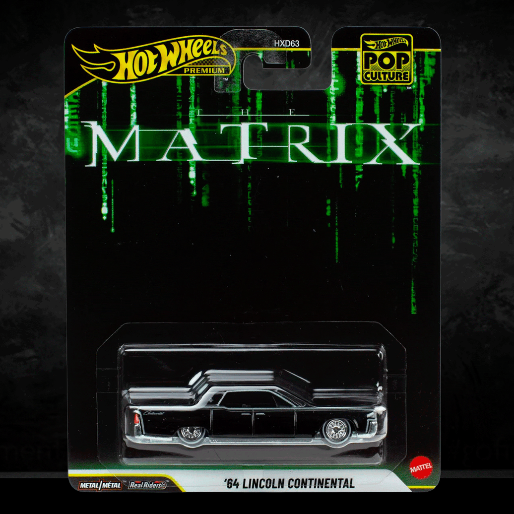 Hot Wheels 64 Lincoln Continental - The Matrix Pop Culture 2026 Premium Die-Cast Vehicle