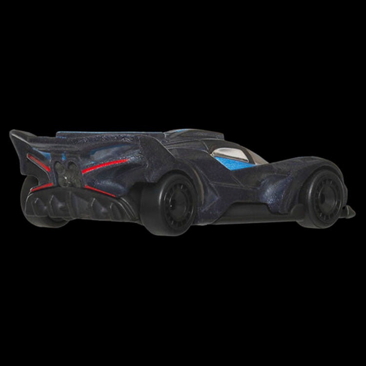 Mattel Hot Wheels Euro Speed Bugatti Bolide chassis conversion model car in black and blue colors