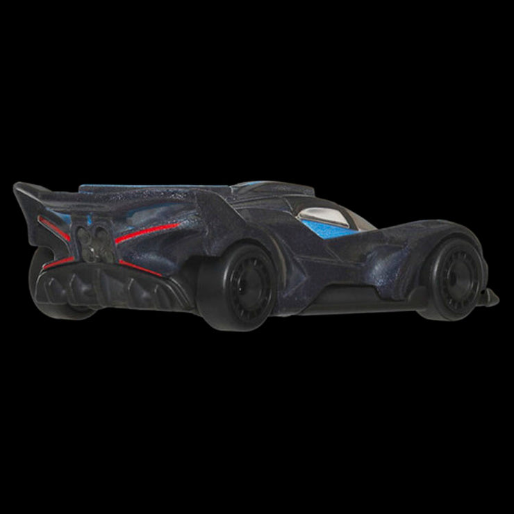 Mattel Hot Wheels Euro Speed Bugatti Bolide chassis conversion model car in black and blue colors