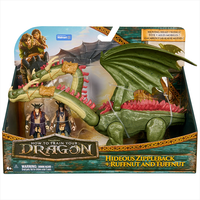 How to Train Your Dragon Hideous Zippleback with Ruffnut and Tuffnut action figures in packaging