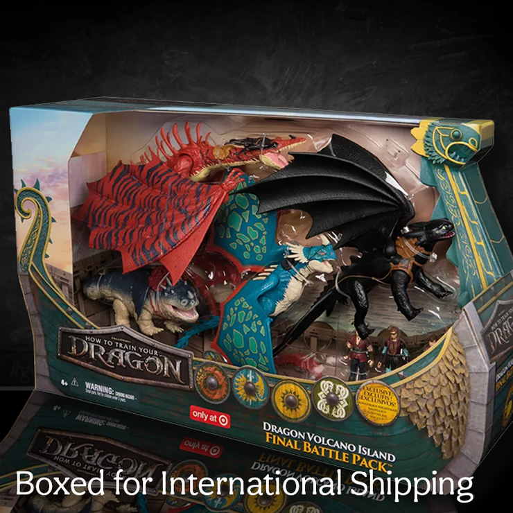 How to Train Your Dragon Final Battle 4 Figure Set "Unboxed for International Shipping"