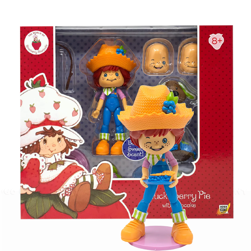 Huckleberry Pie Strawberry Shortcake DELUXE Action Figure 1:12 by Boss Fight Studio Llc with interchangeable faces