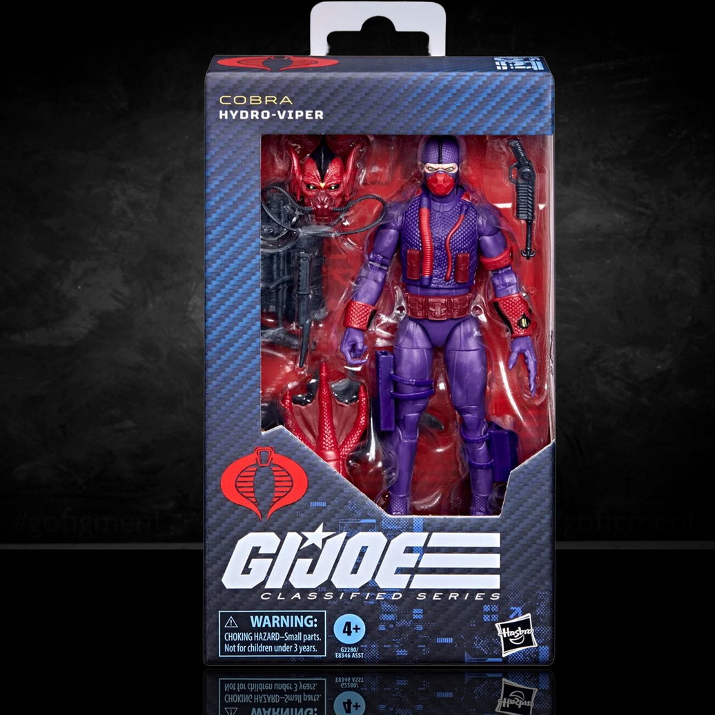 Image of a Collectible Hydro-Viper "199" G.I. Joe Classified Series 6 inch COBRA Action Figure