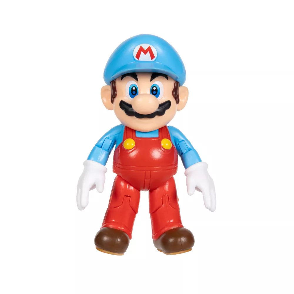 Super Mario Wave 49 - Ice Mario with Ice Flower 4" Action Figure Collectible