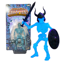 Undead Spectral Guardian Immortal Champions 5.5" Action Figure Boss Fight Studio blue skeleton with sword and shield