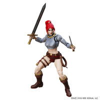 Immortal Red Sonja 6" Boss Fight Studio Action Figure Epic HACKS posed with two swords