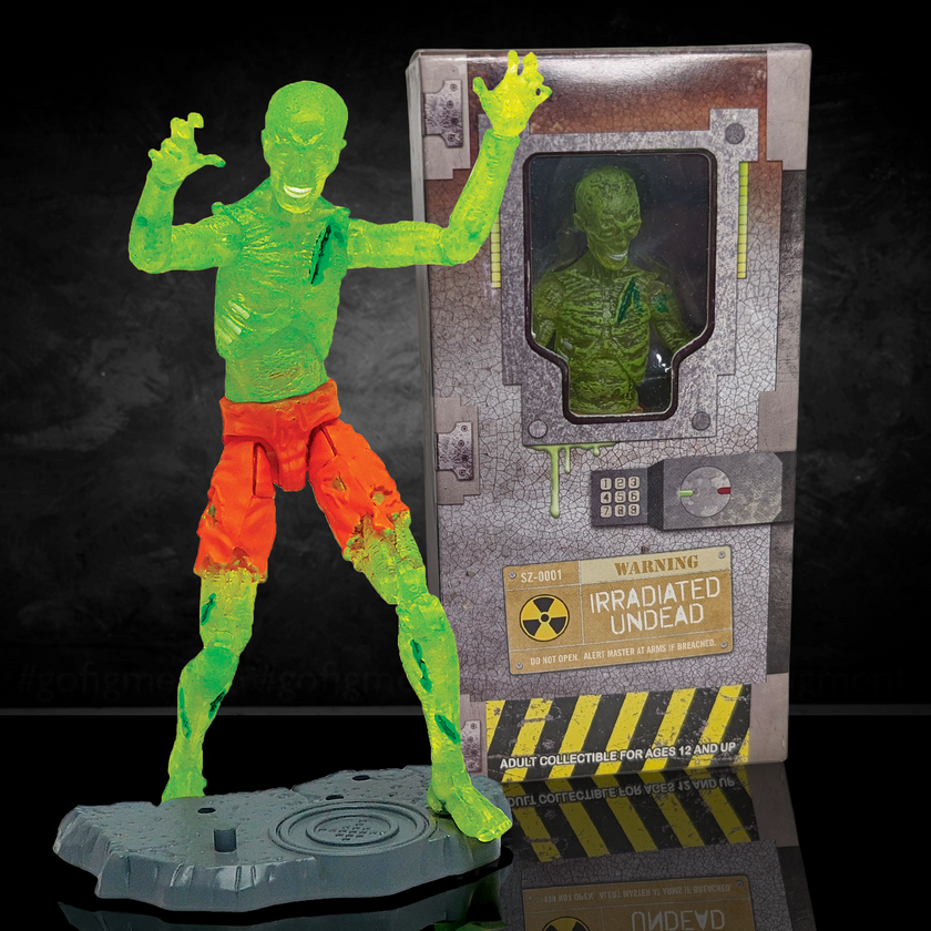 Vitruvian H.A.C.K.S. Irradiated Zombie Figure – Series Z Collectible
