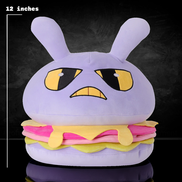Jax Burger Plush The Amazing Digital Circus 12" Soft Plush Toy New With Tags Glitch Authentic