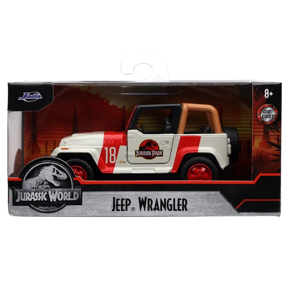 Jeep Wrangler 5.5 in. Jada Toys Vehicles 1992 Jurassic World 1:32 boxed die cast vehicle