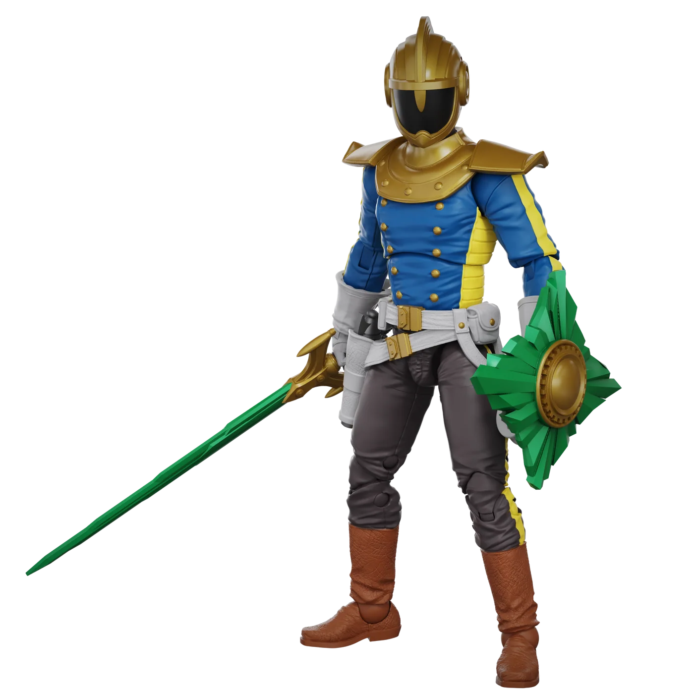 Jett Steelblade 4" Boss Fight Studio Action Figure Hero HACKS Articulated in blue armor with sword and shield