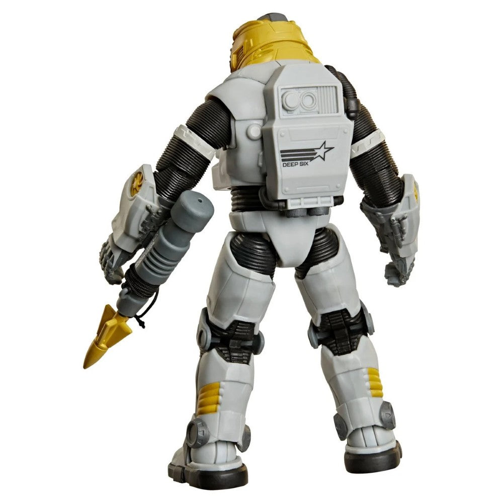 Hasbro Malcom Deep Six Willoughby 1:12 Scale 6" GI Joe Classified Deluxe Action Figure rear view robot collectible