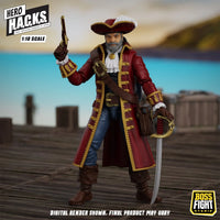 John Bradford 4" Boss Fight Studio Action Figure Hero HACKS Articulated pirate figure