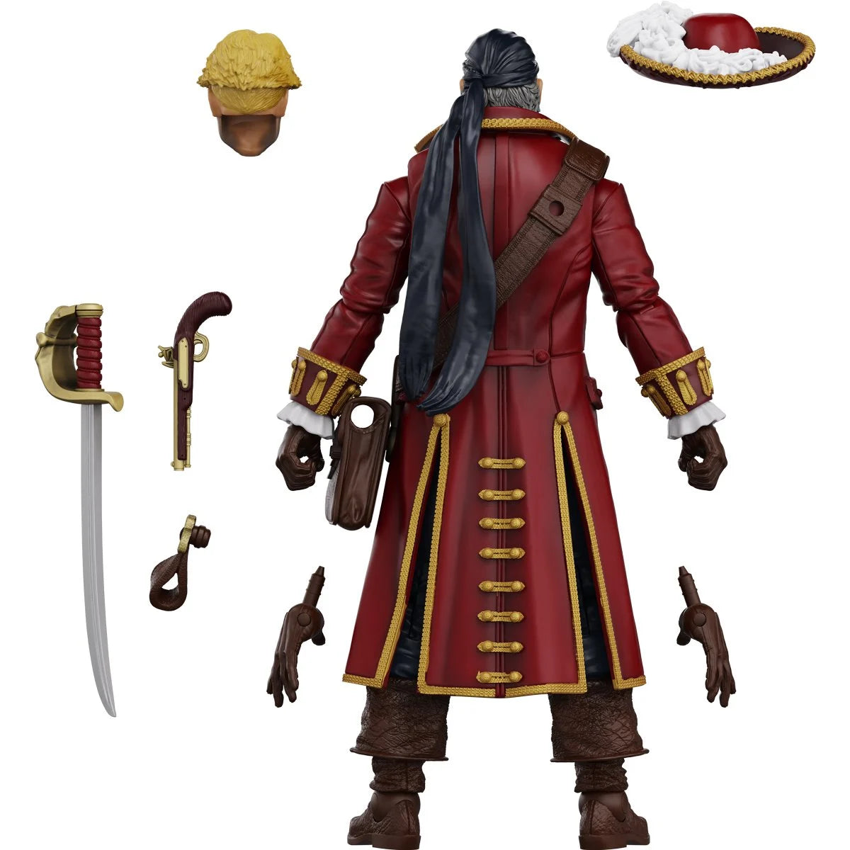 John Bradford 4" Boss Fight Studio Action Figure Hero HACKS Articulated in red coat with sword and accessories