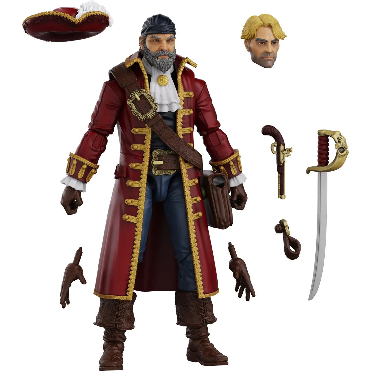 John Bradford 4" Boss Fight Studio Action Figure Hero HACKS Articulated with pirate accessories