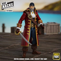 John Bradford 4" Boss Fight Studio Action Figure Hero HACKS Articulated pirate figure with sword
