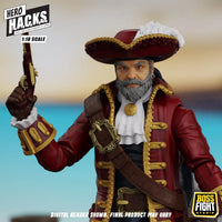 John Bradford 4" Boss Fight Studio Action Figure Hero HACKS Articulated pirate figure with pistol