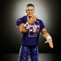 John Cena 6-Inch Mattel Action Figure WWE Elite Greatest Hits posed with raised hand