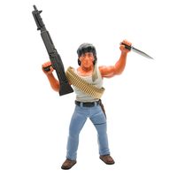 Rambo Major Big Rubber Guys 1:9 Scale 8-Inch Posed Action Figure by Major holding rifle and knife with bandolier accessory