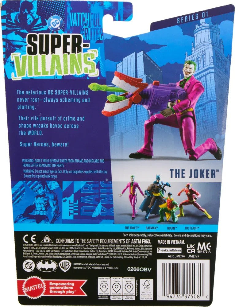 Joker DC Core Wave 1 Action Figure with Accessories Mattel