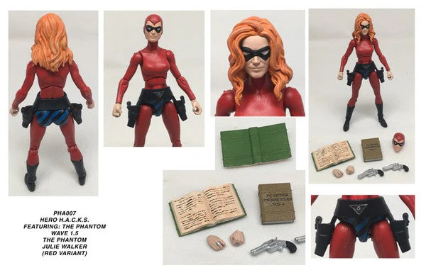 The Phantom Julie Walker Hero H.A.C.K.S. 17th Phantom Series Action Figure - Red Costume Edition new in box by Boss Fight Studio Llc