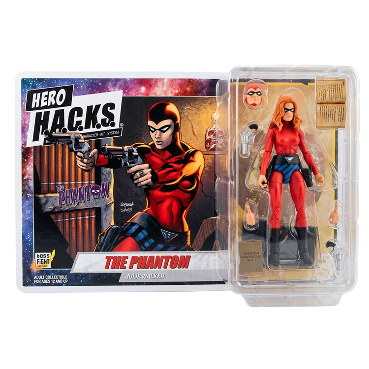 The Phantom Julie Walker Hero H.A.C.K.S. 17th Phantom Series Action Figure - Red Costume Edition by Boss Fight Studio Llc