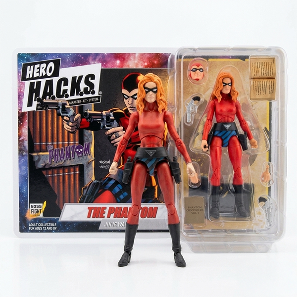 The Phantom Julie Walker Hero H.A.C.K.S. 17th Phantom Series Action Figure - Red Costume Edition by Boss Fight Studio Llc