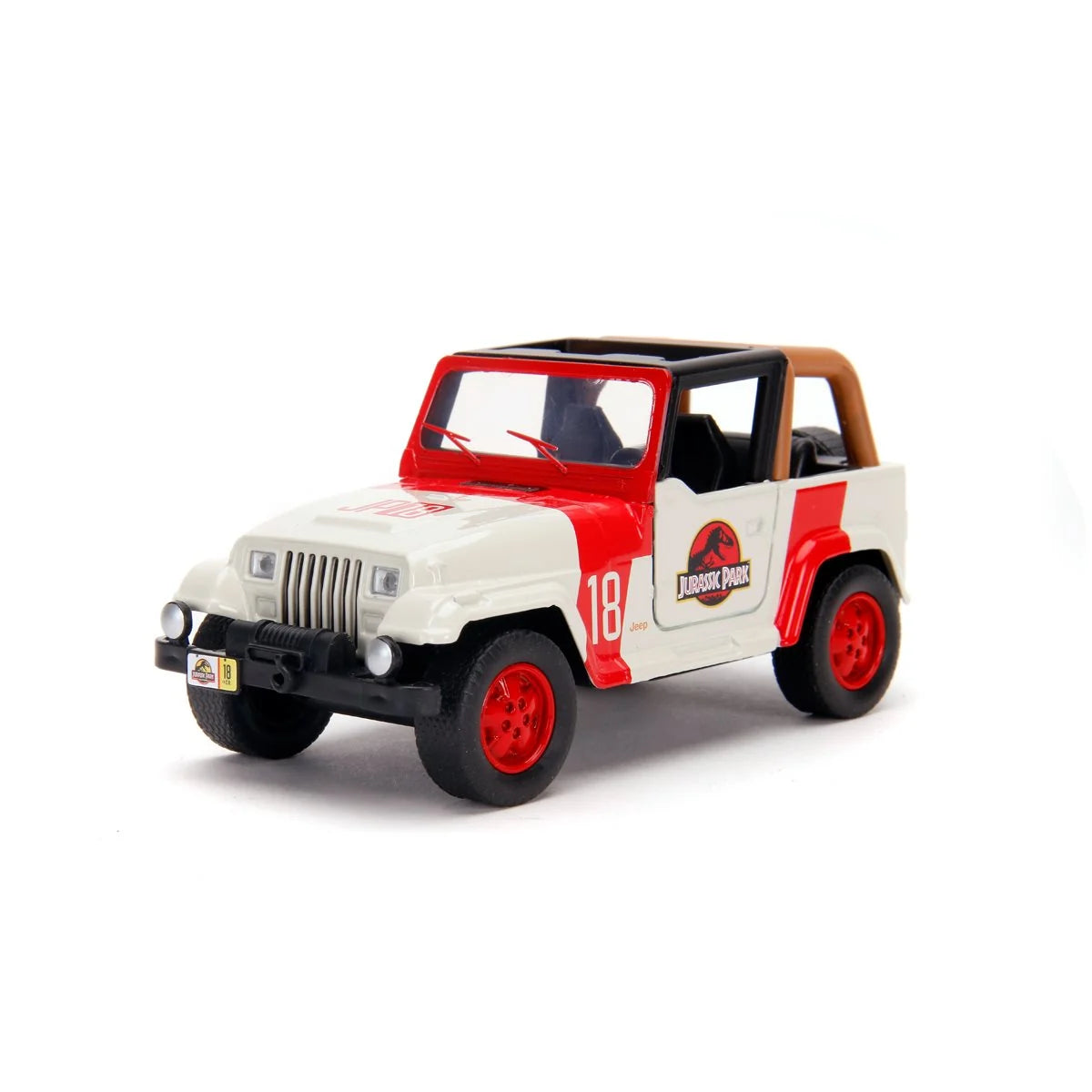 Jeep Wrangler 5.5 in. Jada Toys Vehicles 1992 Jurassic World 1:32 diecast toy