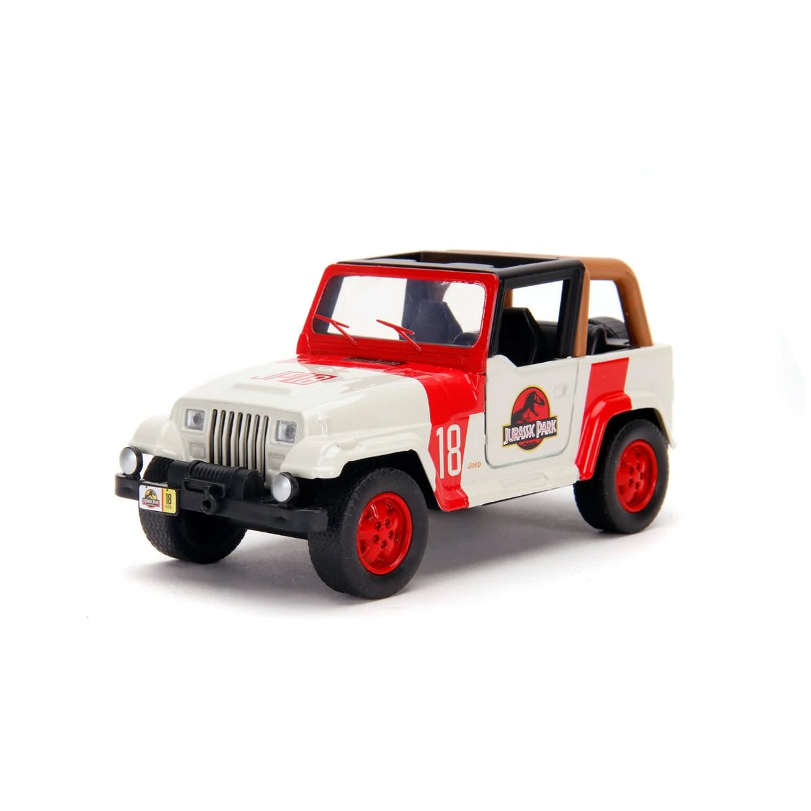 Jeep Wrangler 5.5 in. Jada Toys Vehicles 1992 Jurassic World 1:32 diecast toy