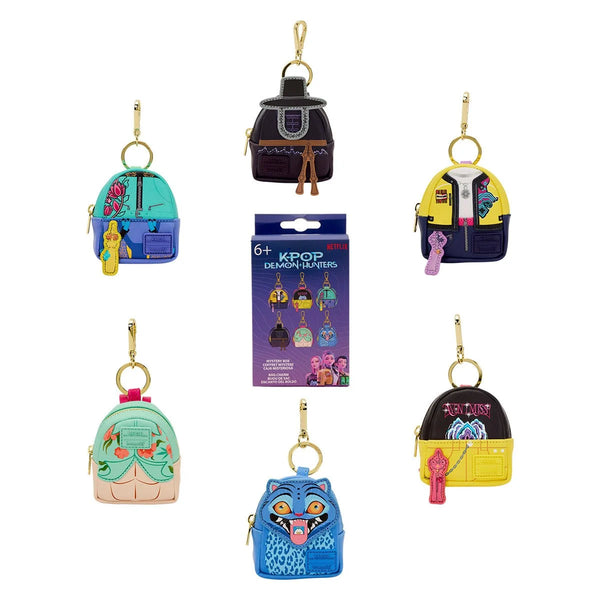 Mini-Loungefly KPop Demon Hunters Mini-Backpack Bag Charm U-Pick by Loungefly, assorted character designs