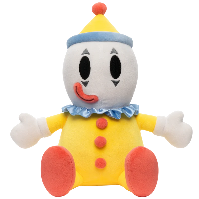 Kaufmo 11.4 Inch Plush The Digital Circus Glitch Productions clown plush with yellow outfit and red shoes
