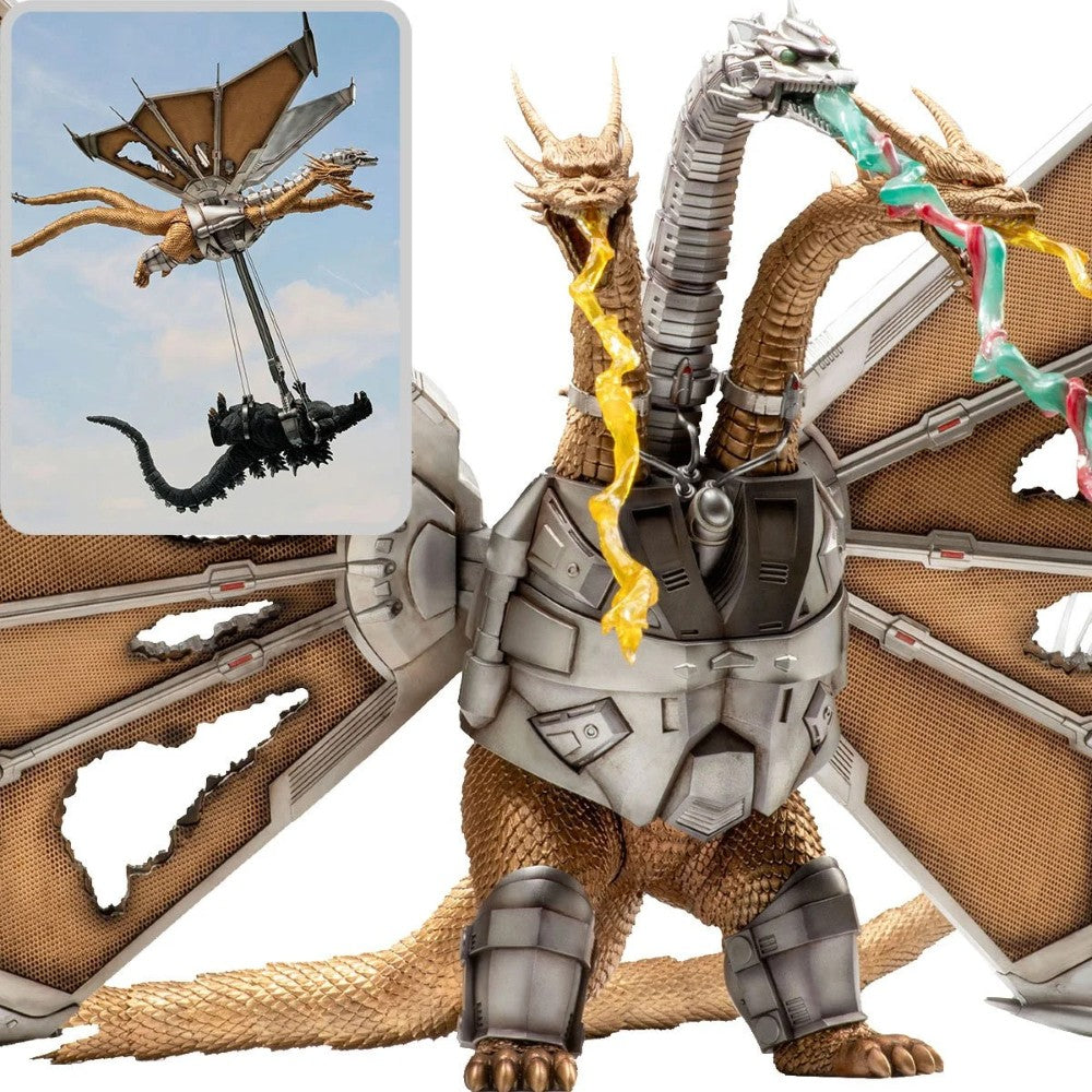Godzilla vs. King Ghidorah Mechanical King Ghidorah Battle Damaged Exquisite Basic Series Action Figure by Hiya Toys