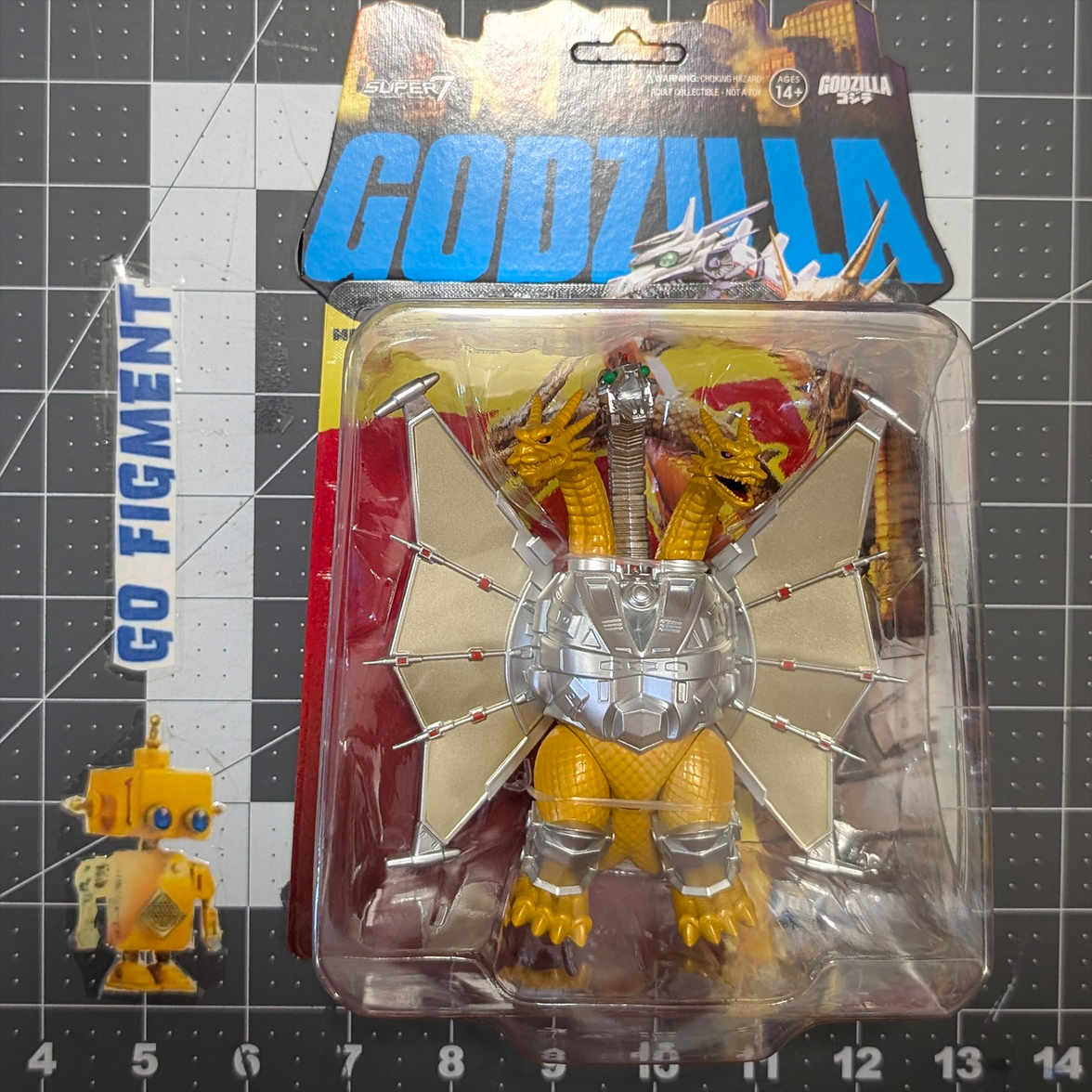 Mecha King Ghidorah 3 3/4-Inch ReAction Figure Super7 Godzilla Toho Collectible Figure