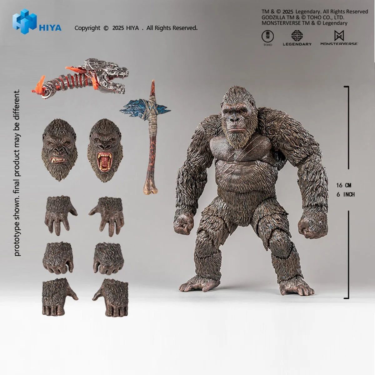 Kong Godzilla King of the Monsters 2.0 Exquisite Basic Series None Scale 6-Inch Action Figure