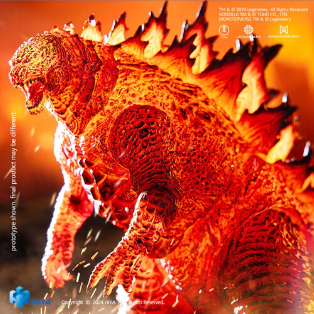 Burning Godzilla 7" Action Figure - Hiya Toys Exquisite Basic