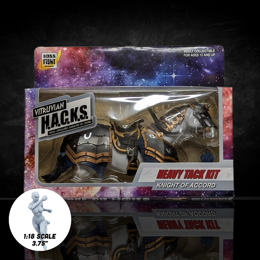 Mighty Steeds - Knight of Accord Heavy Tack Kit – Action Figure Accessories