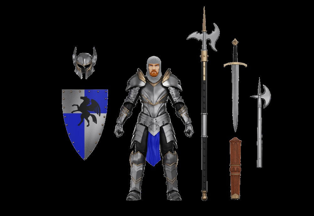Knight of Accord Warrior of Order -Vitruvian H.A.C.K.S. 1:18 Scale Action Figure by Boss Fight Studio Llc with armor, weapons, and shield new in box