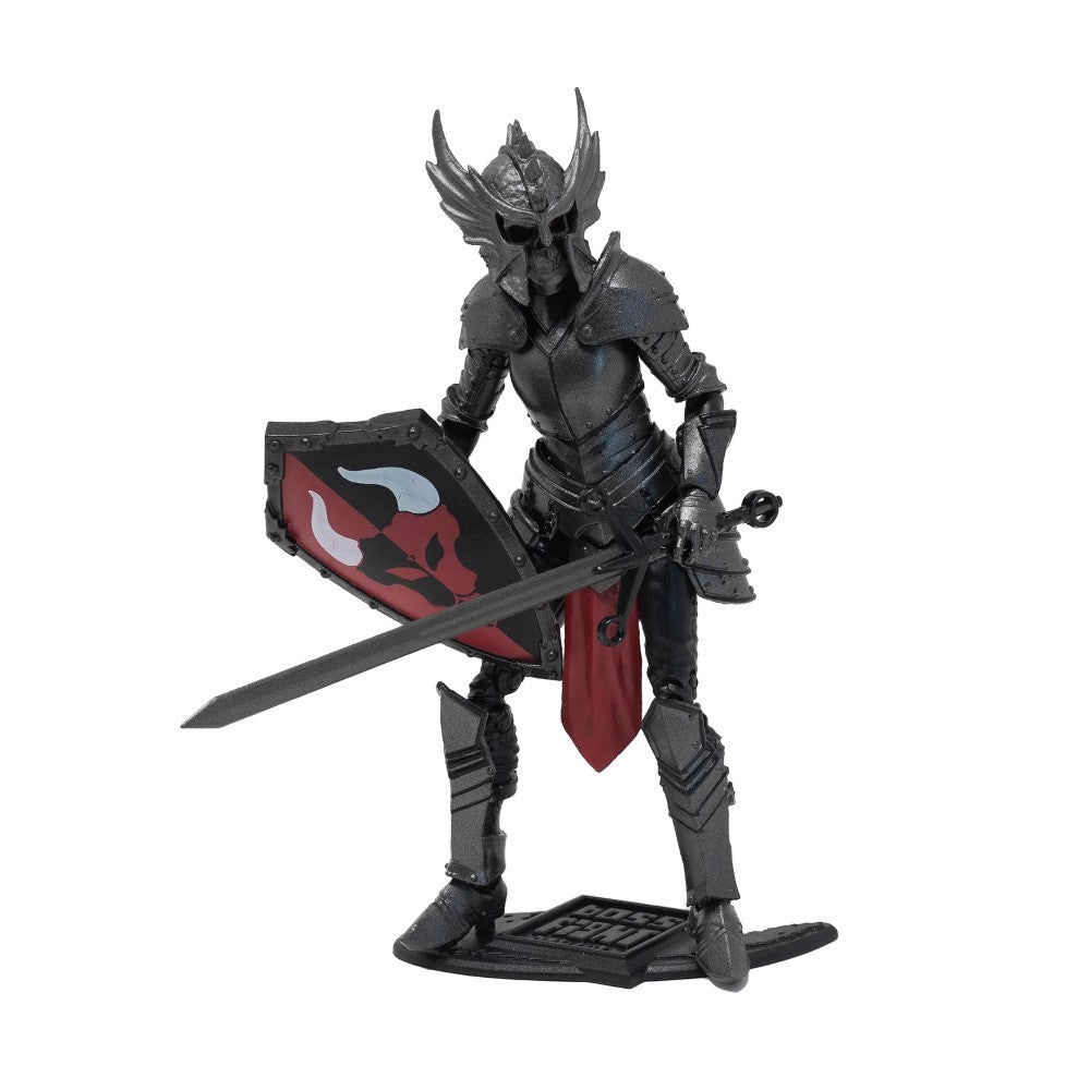 Knight of Asperity 10th Anniversary Male Figure -Vitruvian H.A.C.K.S. 1:18 Scale Action Figure by Boss Fight Studio Llc with sword and shield.
