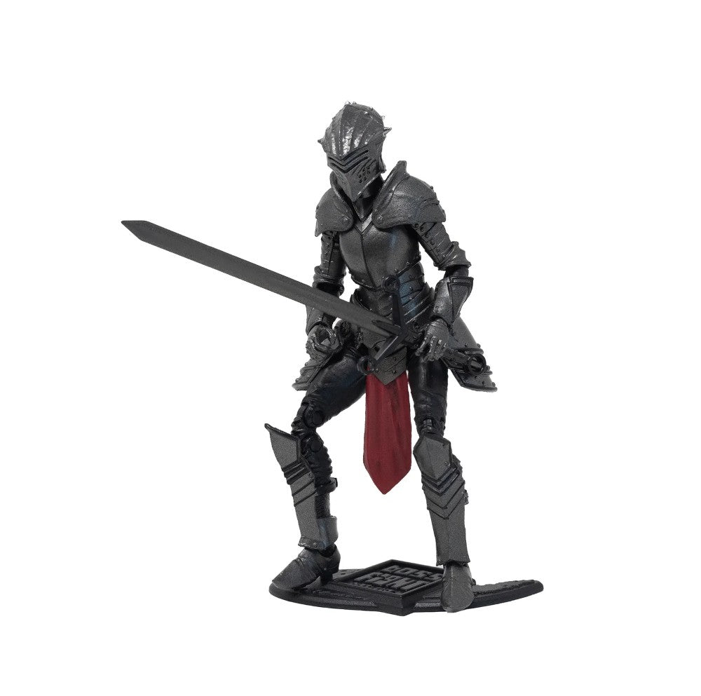 Knight of Asperity 10th Anniversary Male Figure -Vitruvian H.A.C.K.S. 1:18 Scale Action Figure by Boss Fight Studio Llc in dark armor wielding sword