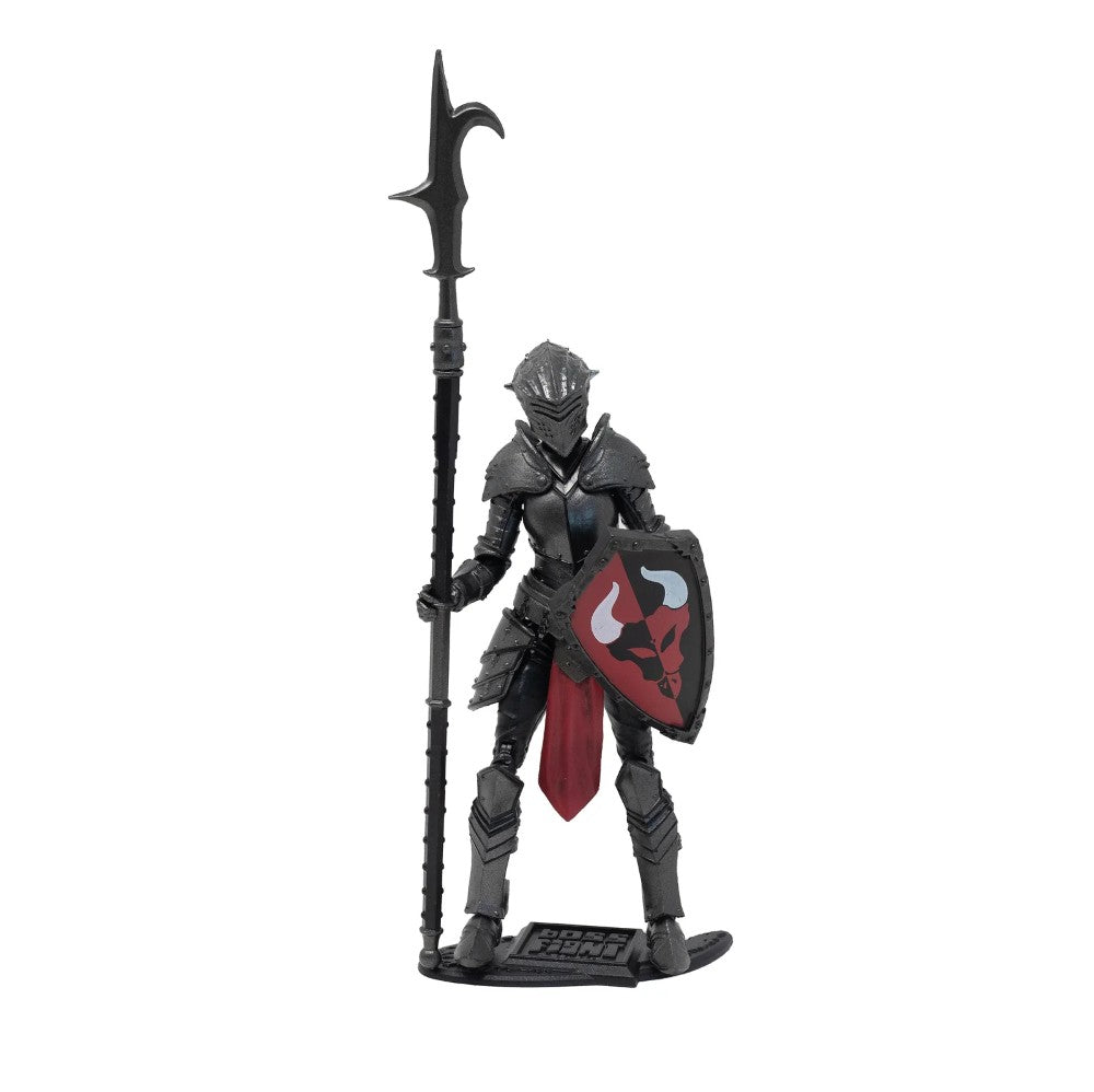 Knight of Asperity 10th Anniversary Male Figure -Vitruvian H.A.C.K.S. 1:18 Scale Action Figure by Boss Fight Studio Llc with spear and shield.