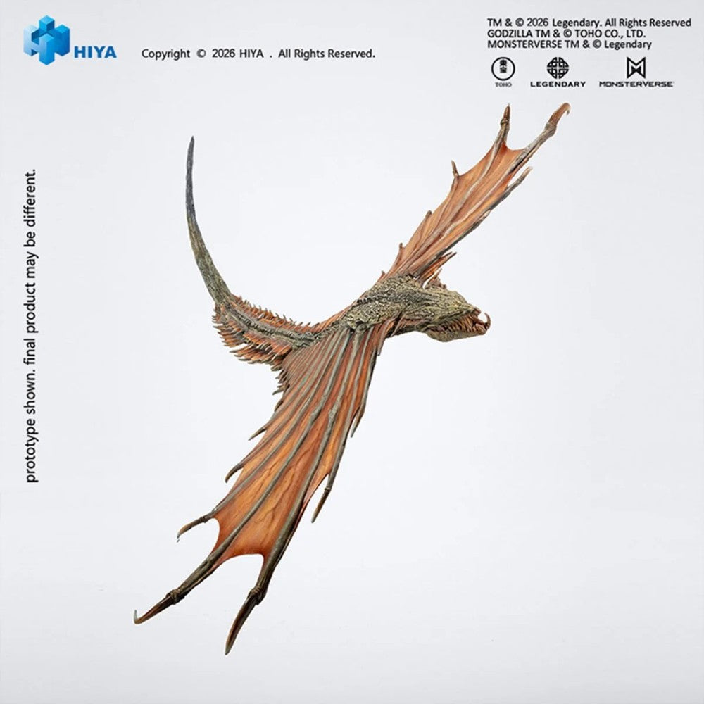 Hiya Toys Godzilla vs. Kong Warbat Exquisite Basic Series Action Figure crafted by Exquisite, detailed flying creature collectible.