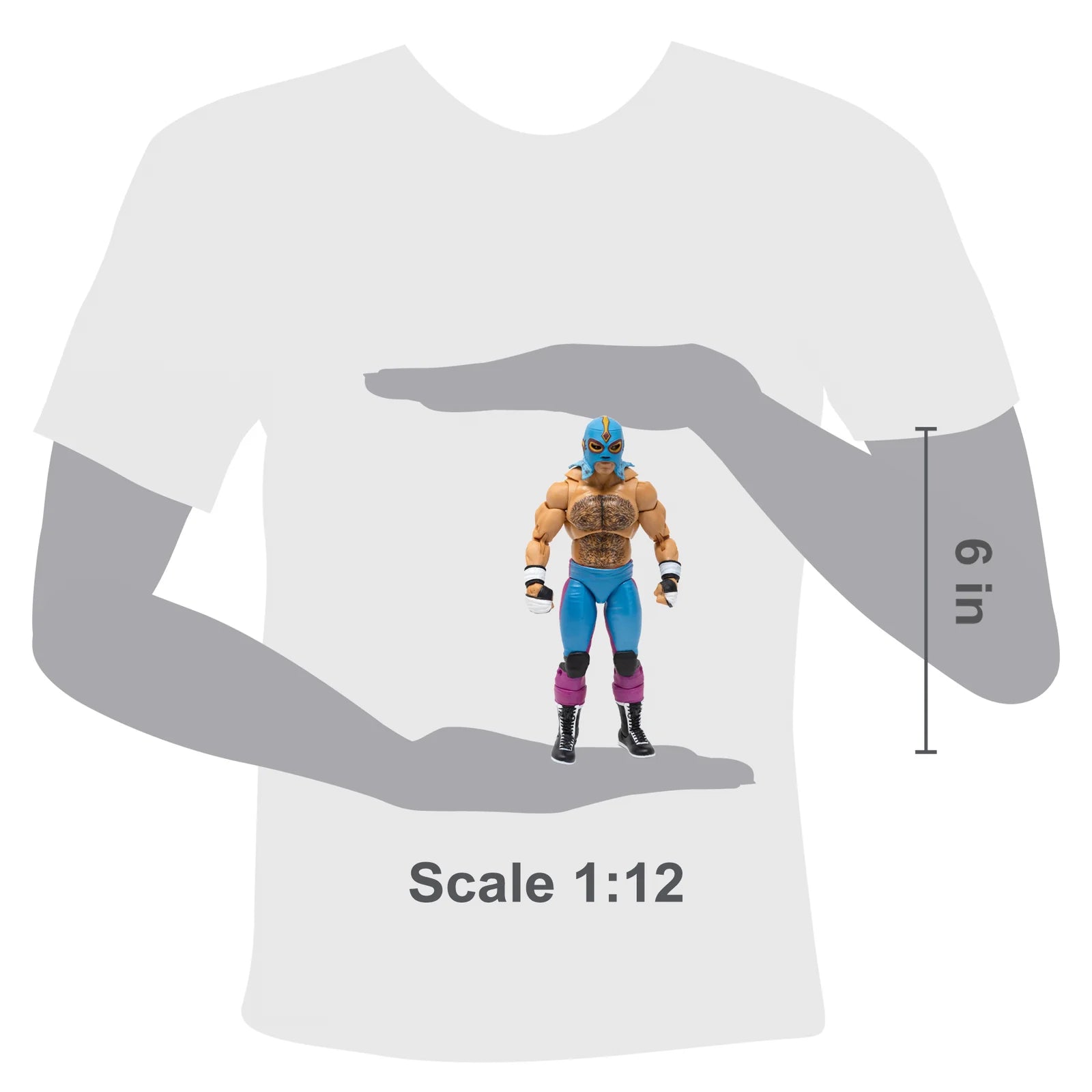 Konnan Legends of Lucha Libre Premium 6.5" Action Figure (1:12 Scale) – Classic Masked Era Edition