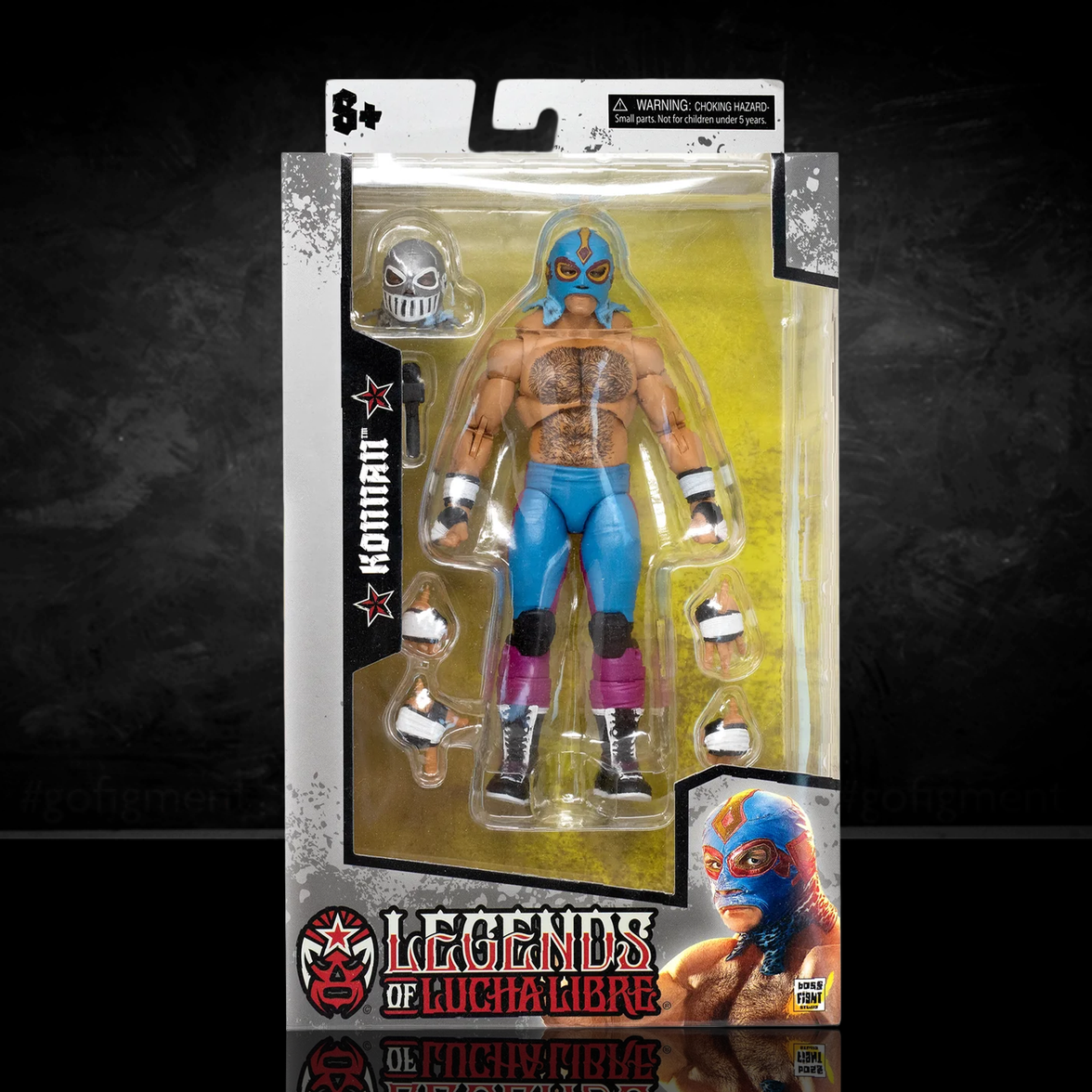 Konnan Legends of Lucha Libre Premium 6.5" Action Figure (1:12 Scale) – Classic Masked Era Edition