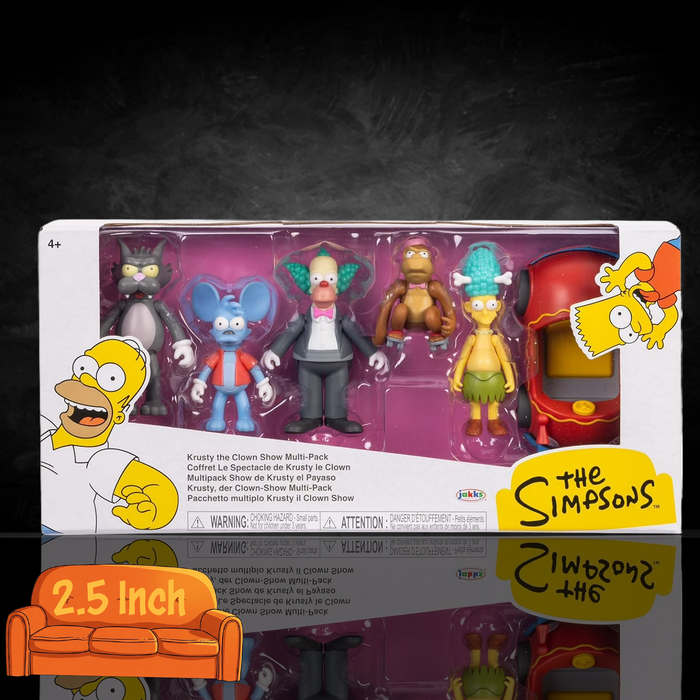 The Simpsons Krusty the Clown Show 2.5-Inch Action Figure Multipack by Jakks Pacific new in box collectible set