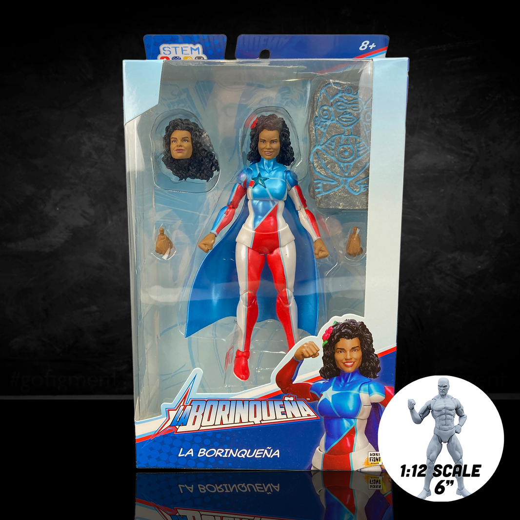 La Borinqueña Action Figure: La Borinqueña - Puerto Rico's First 1:12 Scale Super Hero
