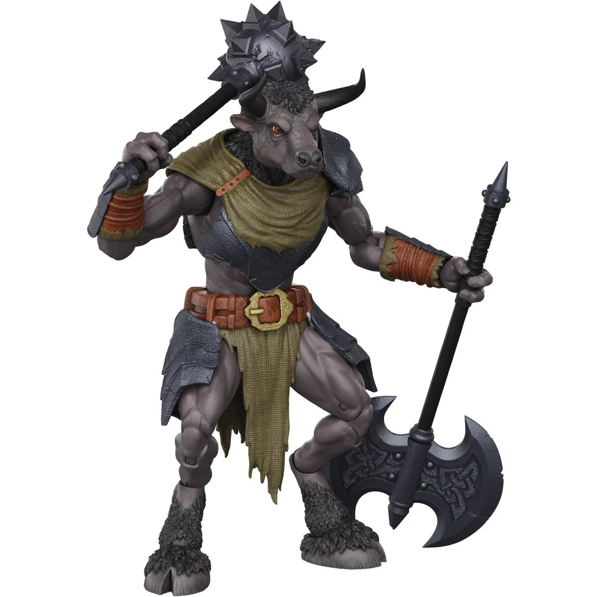 Minos Auroxos 4" Boss Fight Studio Action Figure Hero HACKS Articulated minotaur with axe and spear
