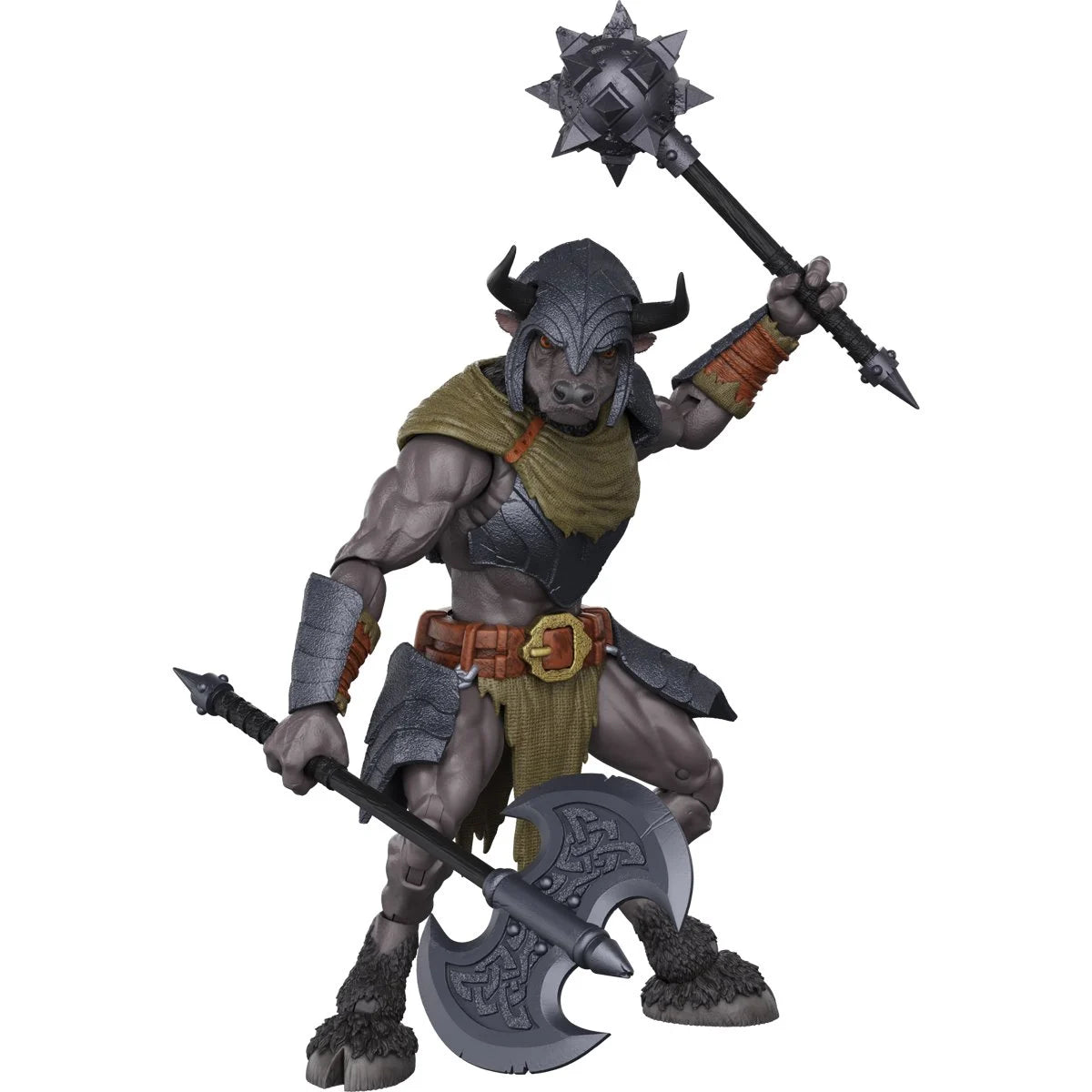 Minos Auroxos 4" Boss Fight Studio Action Figure Hero HACKS Articulated with axe and spiked mace